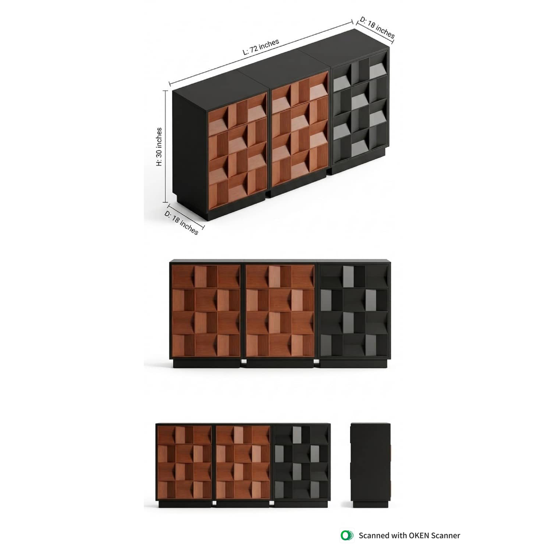 Box Pattern Cabinet