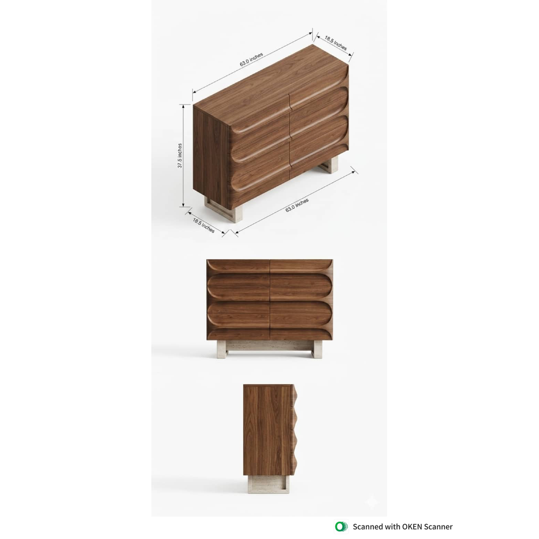 Curved Pattern Cabinet