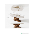 Marble Pebble Centre Table