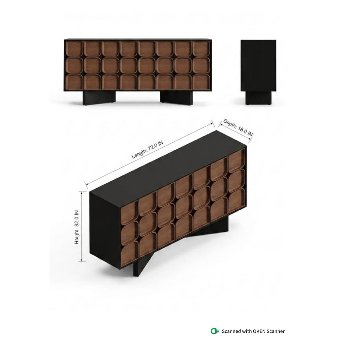 Square Pattern Cabinet