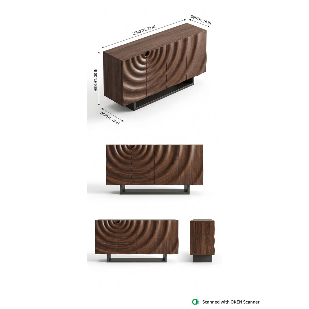 Wave Pattern Cabinet