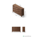 Wooden Block Cabinet